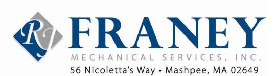 R. J. Franey Mechanical Services 56-A Nicoletta's Way Mashpee, MA 02635 - Phone: (508) 539-8668